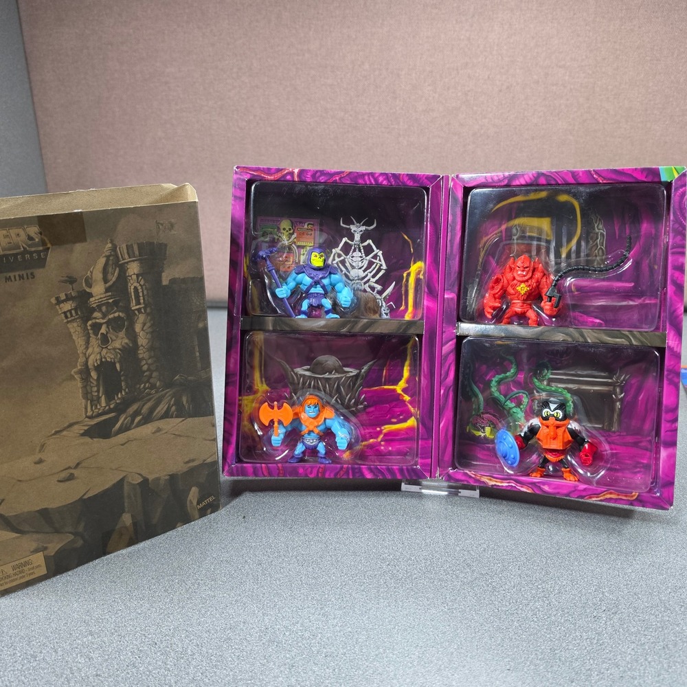 Mattel MOTU Eternia Minis Set Excellent Skeletor Faker 4-Pack